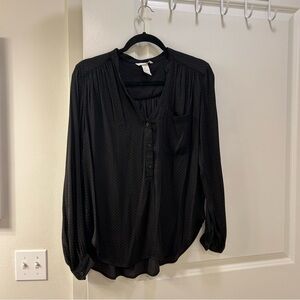 H&M polka dot flowy oversized blouse